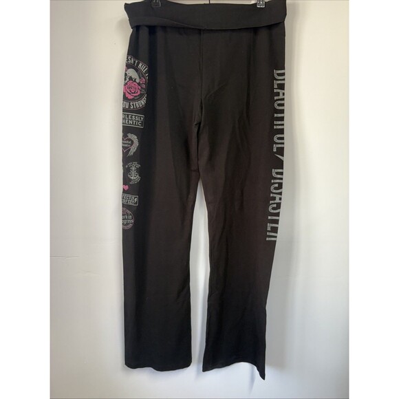 Beautiful Disaster Yoga Pants What Doesn't Kill You Will Make You Stronger LARGE - Picture 4 of 9